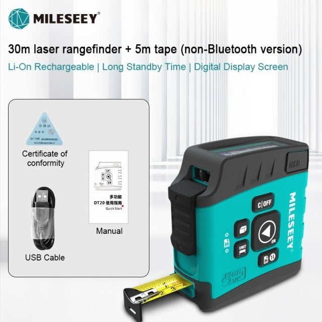 Mileseey Portable Laser Distance Meter Laser Rangefinder high-precision Digital  trena laser tape range finder measure tool